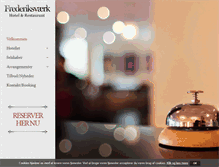 Tablet Screenshot of hotelfrederiksvaerk.dk